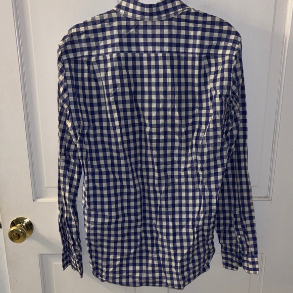 J. Crew Blue and White Gingham Shirt - Picture 3 of 3